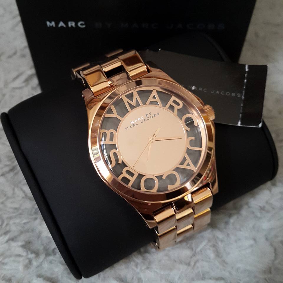 Marc Jacobs Henry Rose Gold Dial Rose Gold Steel Strap Watch for Women - MBM3207 Buy Now By Marc Jacobs