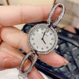 Bulova Crystal Collection Mother of Pearl Dial Silver Steel Strap Watch for Women - 96L223 Buy Now By Bulova