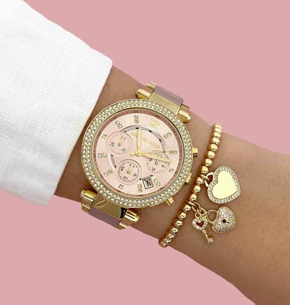 Michael Kors Parker Gold Dial Two Tone Steel Strap Watch for Women - MK6326 Buy Now By Michael Kors