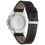Hugo Boss Troper Chronograph Black Dial Black Leather Strap Watch For Men - 1514099 Buy Now By Hugo Boss