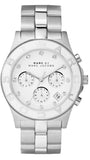 Marc Jacobs Blade Chronograph White Dial Silver Steel Strap Watch for Women - MBM3080 Buy Now By Marc Jacobs