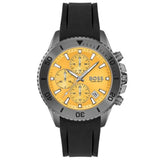 Hugo Boss Admiral Yellow Dial Black Rubber Silicone Strap Watch for Men - 1513968 Buy Now By Hugo Boss