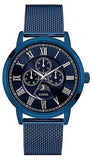 Guess Delancey Analog Blue Dial Blue Mesh Bracelet Watch for Men - W0871G3 Buy Now By Guess
