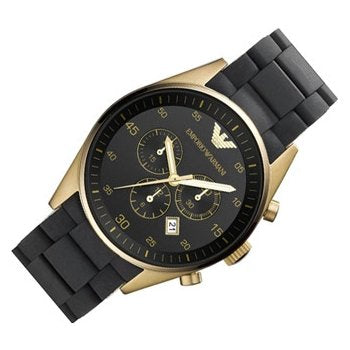 Emporio Armani Sportivo Quartz Black Dial Black Steel Strap Watch For Men - AR8023 Buy Now By Emporio Armani