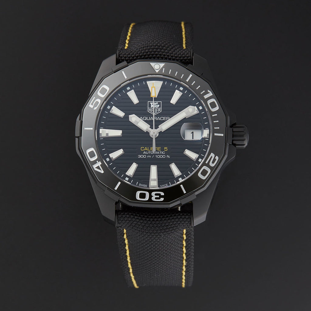 Tag Heuer Aquaracer Black Dial Watch for Men - WAY218A.FC6362 Buy Now By Tag Heuer