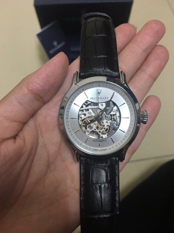 Maserati Epoca Automatic Skeleton Mechanical Silver Dial Watch For Men - R8821118003 Buy Now By Maserati