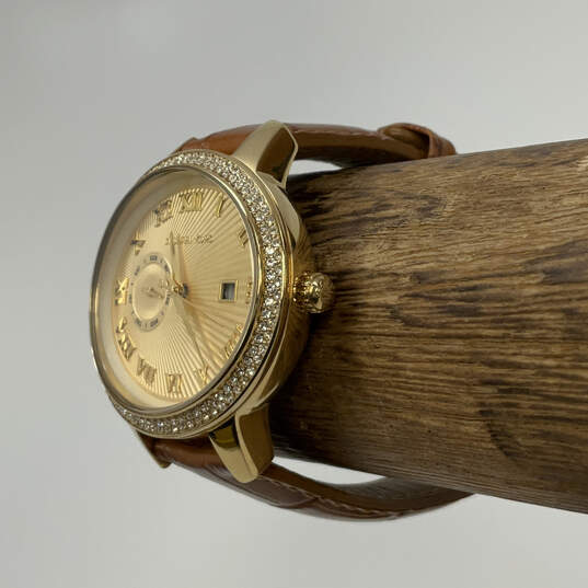 Michael Kors Whitley Quartz Gold Dial Brown Leather Strap Watch For Women - MK2428 Buy Now By Michael Kors