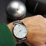 Emporio Armani Classic Silver Dial Silver Steel Strap Watch For Men - AR1867 Buy Now By Emporio Armani