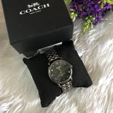 Coach Delancey Black Dial Black Steel Strap Watch For Women - 14502812 Buy Now By Coach