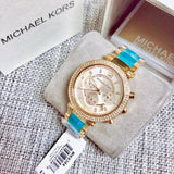 Michael Kors Parker Gold Dial Two Tone Steel Strap Watch for Women - MK6364 Buy Now By Michael Kors