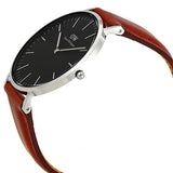 Daniel Wellington Classic St Mawes Black Dial Brown Leather Strap Watch For Men - DW00100130 Buy Now By Daniel Wellington