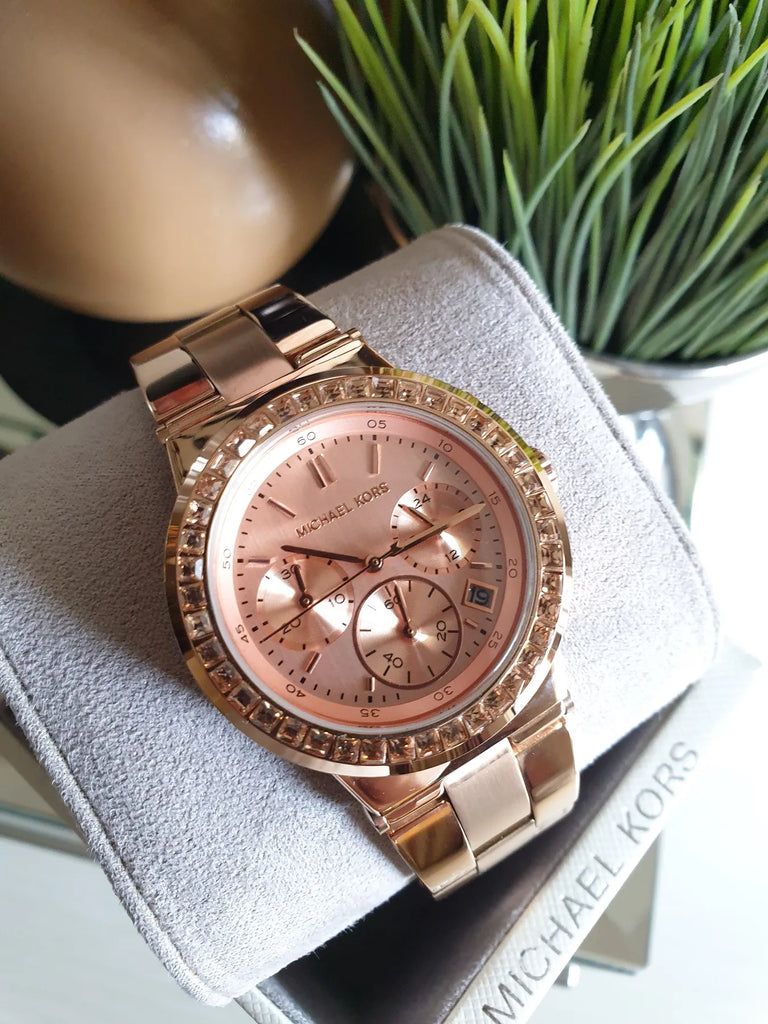 Michael Kors Dylan Rose Gold Rose Gold Steel Strap Watch for Women - MK5586 Buy Now By Michael Kors