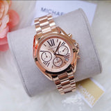 Michael Kors Bradshaw Chronograph Rose Gold Dial Rose Gold Steel Strap Watch for Women - MK5799 Buy Now By Michael Kors