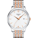 Tissot T Classic Tradition Lady White Dial Two Tone Steel Strap Watch For Women - T063.210.22.037.01 Buy Now By Tissot
