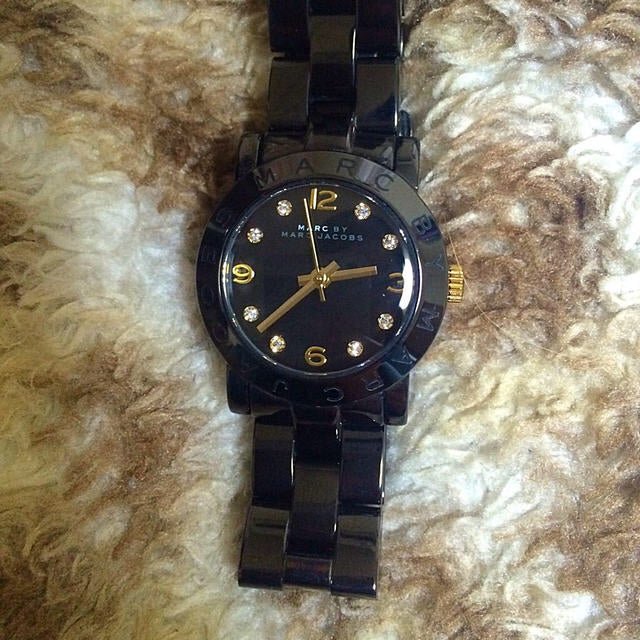 Marc Jacobs Amy Black Dial Black Steel Strap Watch for Women - MBM8595 Buy Now By Marc Jacobs