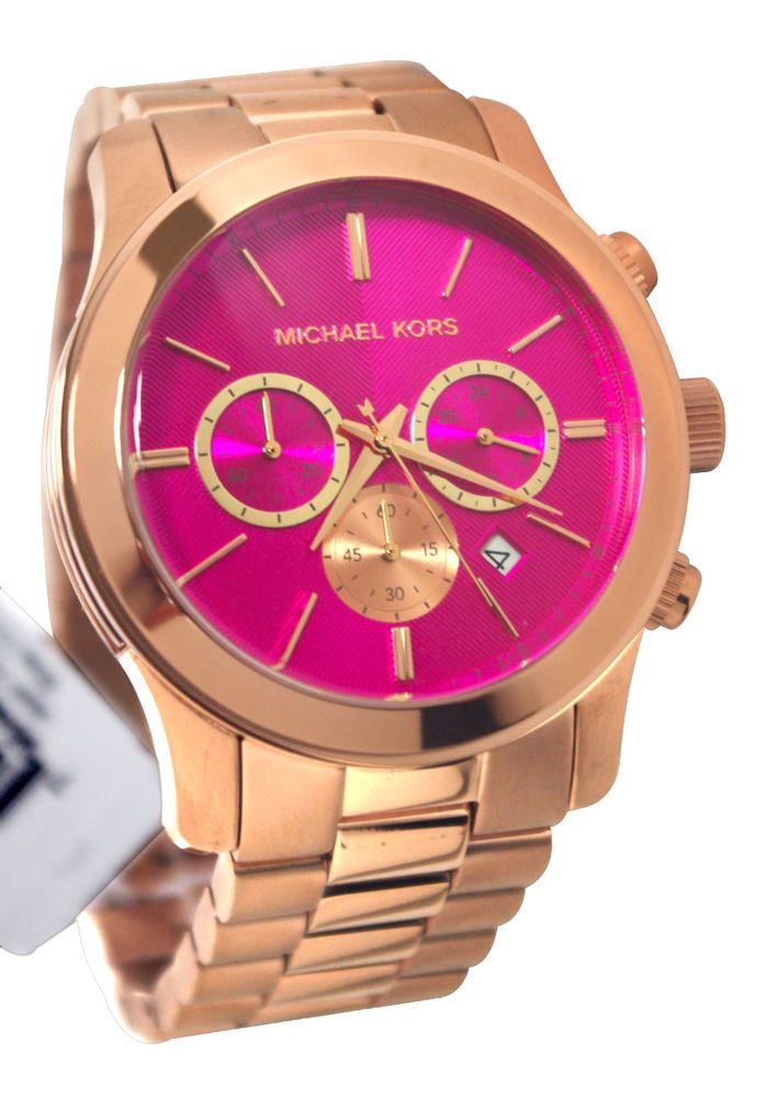 Michael Kors Runway Pink Dial Rose Gold Steel Strap Watch for Women - MK5931 Buy Now By Michael Kors