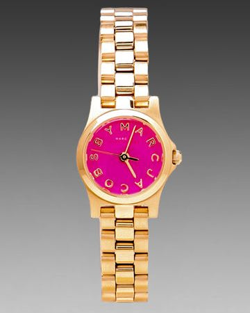 Marc Jacobs Henry Dinky Pink Dial Rose Gold Steel Strap Watch for Women - MBM3203 Buy Now By Marc Jacobs
