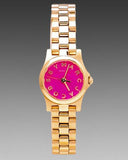 Marc Jacobs Henry Dinky Pink Dial Rose Gold Steel Strap Watch for Women - MBM3203 Buy Now By Marc Jacobs