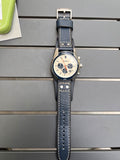 Fossil Coachman Chronograph White Dial Blue Leather Strap Watch for Men - CH3051 Buy Now By Fossil