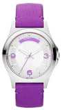 Marc Jacobs Baby Dave Silver Dial Purple Leather Strap Watch for Women - MBM1262 Buy Now By Marc Jacobs