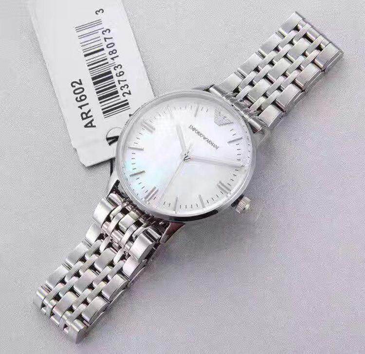 Emporio Armani Classic Quartz Mother of Pearl Dial Silver Steel Strap Watch For Women - AR1602 Buy Now By Emporio Armani