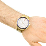 Tommy Hilfiger Luke Chronograph White Dial Gold Steel Strap Watch for Men - 1791121 Buy Now By Tommy Hilfiger