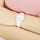 Emporio Armani Ceramic White Dial White Ceramic Bracelet Watch For Women - AR1477 Buy Now By Emporio Armani