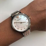 Emporio Armani Mother of Pearl Dial Two Tone Stainless Steel Watch For Women - AR11094 Buy Now By Emporio Armani