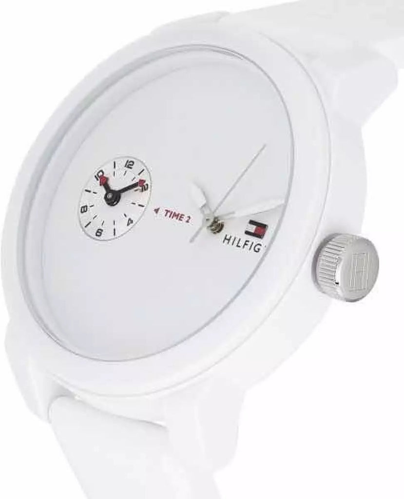 Tommy Hilfiger Denim White Dial White Rubber Strap Watch for Men - 1791324 Buy Now By Tommy Hilfiger