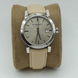 Burberry The City Beige Dial Beige Leather Strap Watch for Women - BU9107 Buy Now By Burberry