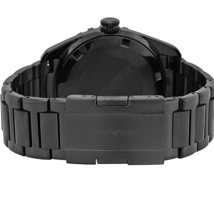 Emporio Armani Sportivo Quartz Black Dial Black Steel Strap Watch For Men - AR6049 Buy Now By Emporio Armani