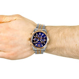 Michael Kors Lexington Blue Dial Two Tone Steel Strap Watch for Men - MK8412 Buy Now By Michael Kors