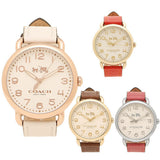 Coach Delancey White Dial White Leather Strap Watch for Women - 14502716 Buy Now By Coach