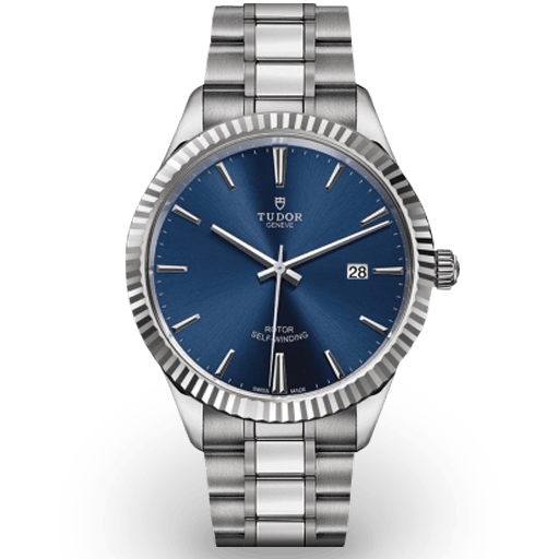 Tudor Style Automatic Blue Dial Silver Steel Strap Watch for Men - M12710-0013 Buy Now By Tudor