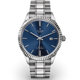 Tudor Style Automatic Blue Dial Silver Steel Strap Watch for Men - M12710-0013 Buy Now By Tudor