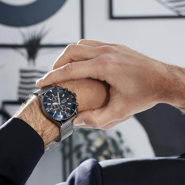 Hugo Boss Ocean Edition Blue Dial Black Mesh Bracelet Watch for Men - 1513702 Buy Now By Hugo Boss