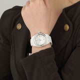 Emporio Armani Ceramica White Mother of Pearl Dial Stainless Steel Strap Watch For Women - AR1426 Buy Now By Emporio Armani