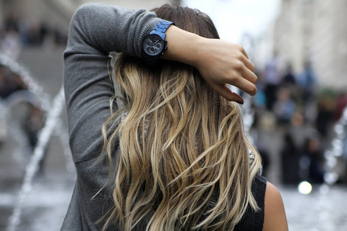 Guess Chronograph Multifunction Blue Dial Blue Steel Strap Watch For Women - W0330L6 Buy Now By Guess