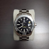 Tag Heuer Aquaracer Automatic Black Dial Silver Steel Strap Watch for Men - WAY211A.BA0928 Buy Now By Tag Heuer