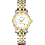 Mido Baroncelli III Automatic White Dial Two Tone Steel Strap Watch For Women - M7600.9.26.1 Buy Now By Mido