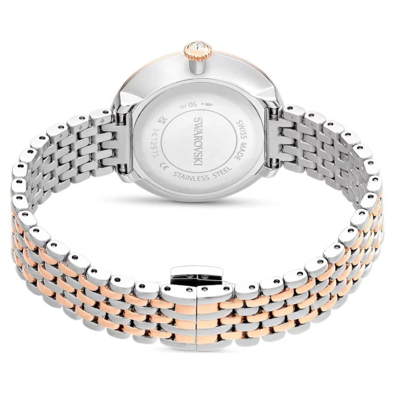 Swarovski Certa Crystals Silver Dial Two Tone Steel Strap Watch for Women - 5672971 Buy Now By Swarovski
