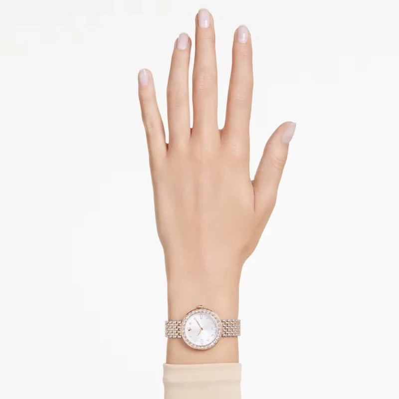 Swarovski Certa Crystals Silver Dial Two Tone Steel Strap Watch for Women - 5672971 Buy Now By Swarovski