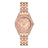 Michael Kors Harlowe Three-Hand Rose Gold Dial Rose Gold Steel Strap Watch for Women - MK4845 Buy Now By Michael Kors