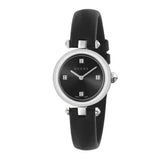 Gucci Diamantissima Quartz Diamonds Black Dial Black Leather Strap Watch for Women - YA141506 Buy Now By Gucci