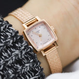 Tissot Lovely Square Lady Quartz Rose Gold Dial Rose Gold Mesh Bracelet Watch For Women - T058.109.33.456.00 Buy Now By Tissot
