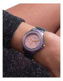 Guess Crown Jewel Diamonds Purple Dial Purple Steel Strap Watch for Women - GW0410L4 Buy Now By Guess