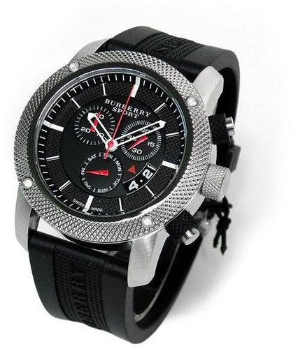 Burberry Endurance Sport Chronograph Black Dial Black Rubber Strap Watch for Men - BU7700 Buy Now By Burberry