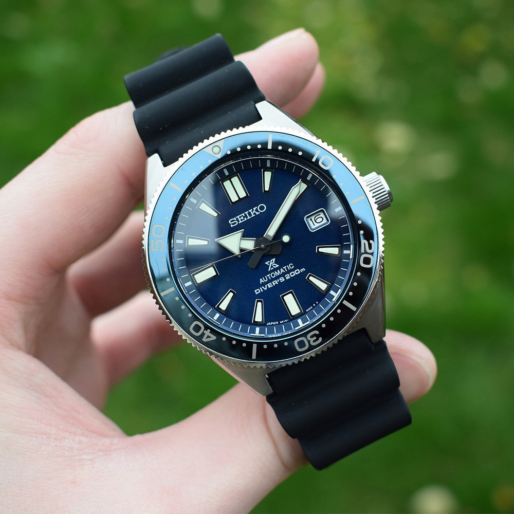 Seiko Prospex Analogue Automatic Diver Blue Dial Black Rubber Strap Watch For Men - SPB053J1 Buy Now By Seiko