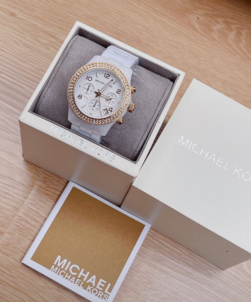 Michael Kors Runway White Dial White Steel Strap Watch for Women - MK5237 Buy Now By Michael Kors