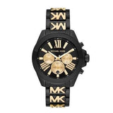 Michael Kors Wren Chronograph Black Dial Two Tone Steel Strap Watch for Women - MK6978 Buy Now By Michael Kors